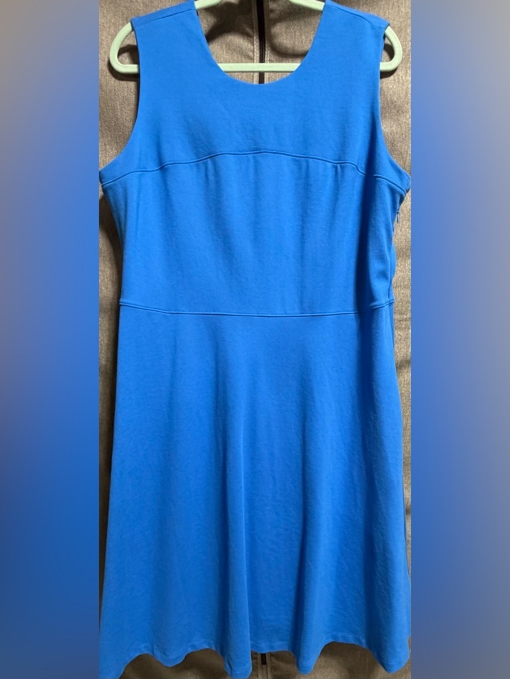 Land’s End Ponte Dress, Skater Style, Fit & Flare in Periwinkle w/Pockets 18